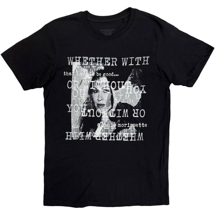 Alanis Morissette Unisex T-Shirt: Whether With (Črna) 248299