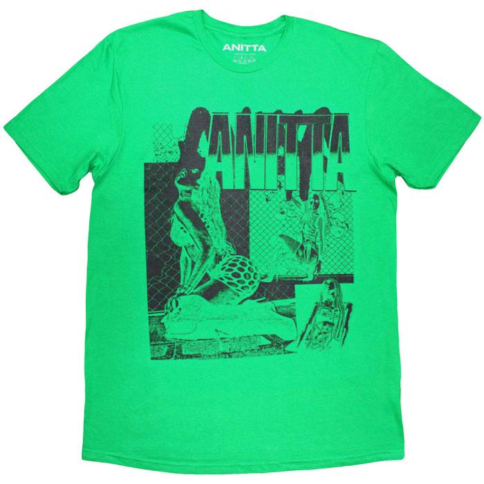 Anitta Unisex T-Shirt: Green Collage (Zelena) 248305