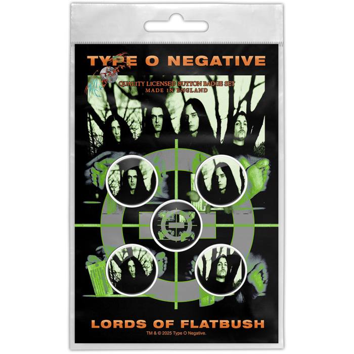 Type O Negative Button Badge Pack: Lords Of Flatbush značke 248317