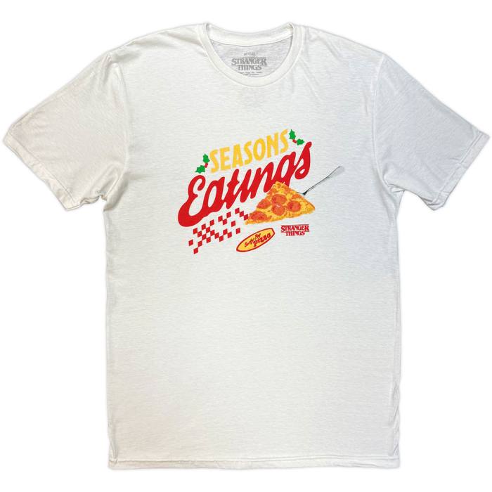Stranger Things Unisex T-Shirt: Season Of Eating Pizza (Bela) 248424