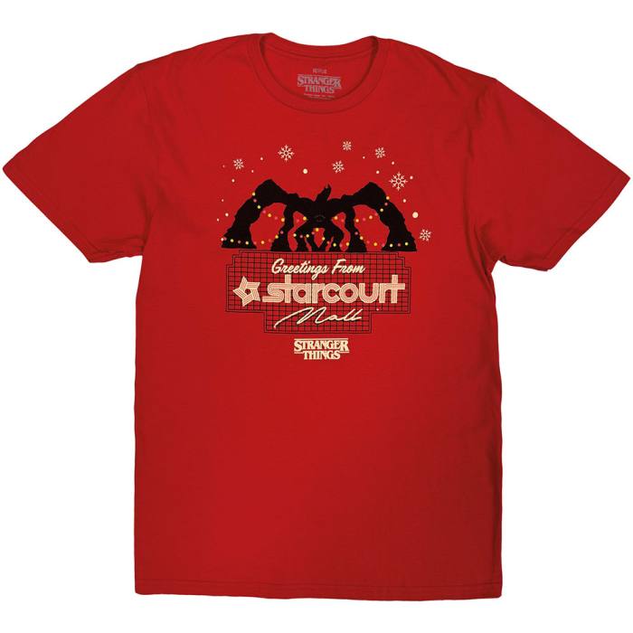 Stranger Things Unisex T-Shirt: Greetings From Starcourt (rdeča) 248472