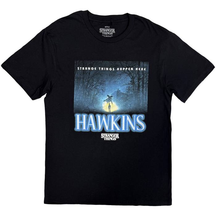 Stranger Things Unisex T-Shirt: Happen Here (Črna) 248556