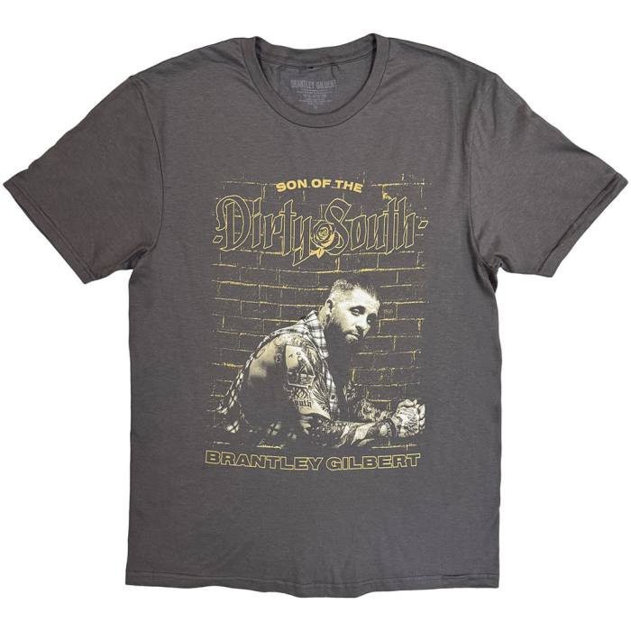 Brantley Gilbert Unisex T-Shirt: Dirty South (Charcoal Grey) 248680
