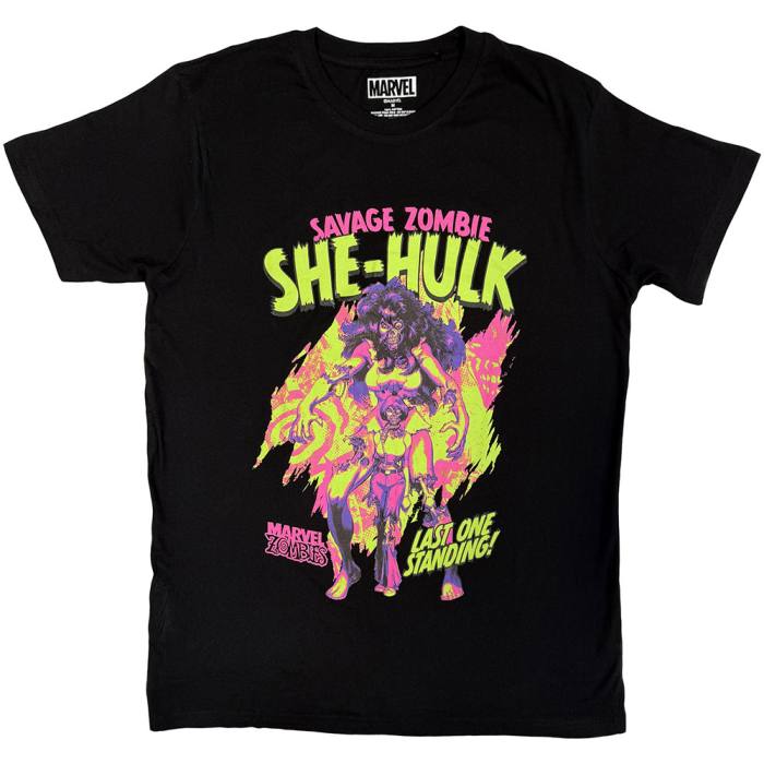 Marvel Comics Unisex T-Shirt: Savage Zombie She-Hulk (črna) 249255