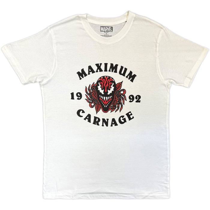Marvel Comics Unisex T-Shirt: Maximum Carnage (bela) 249261