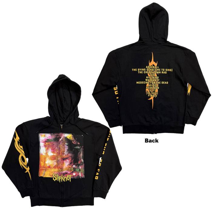 Slipknot The End, So Far Tracklist Zipped Hoodie 249979