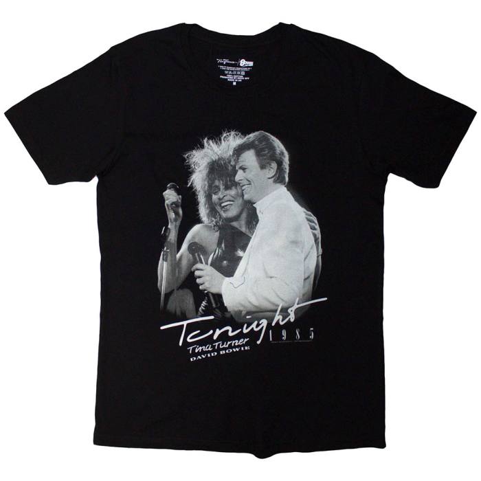 Tina Turner & David Bowie Unisex T-Shirt: Tonight 1985 (črna) 249804